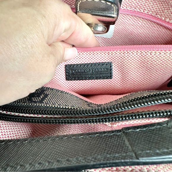 Dooney & Bourke Signature Double Handle Tote Bag Small Black Vintage Purse - Picture 11 of 16